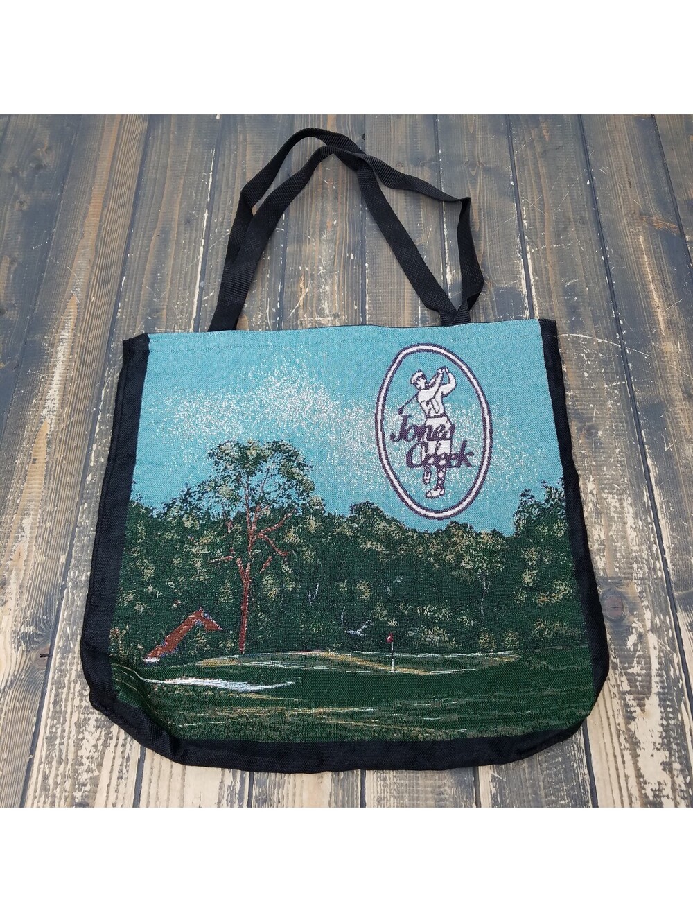 Jones Creek Golf Club Logo Evans, Georgia - Tote Bag Tapestry Bag